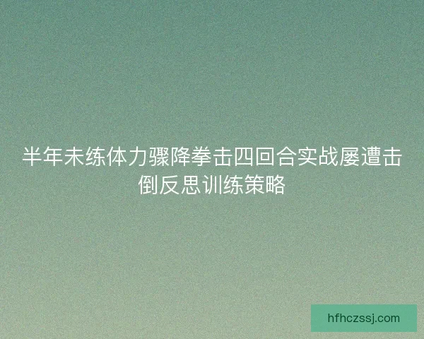 半年未练体力骤降拳击四回合实战屡遭击倒反思训练策略